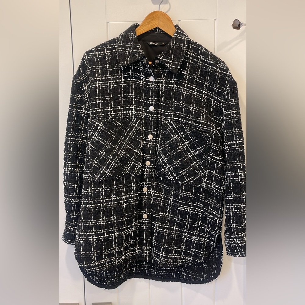 Tweed shacket